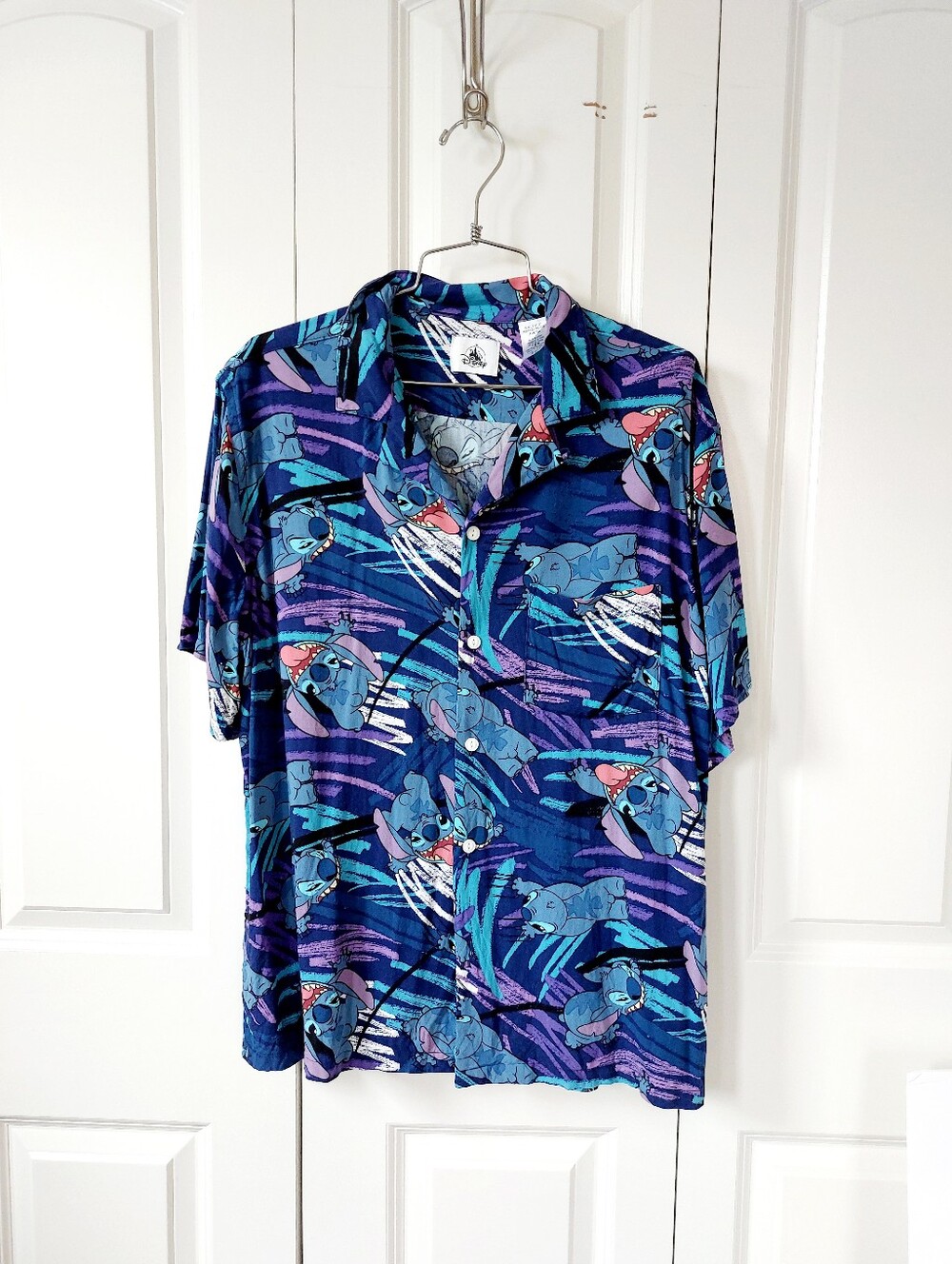 Stitch Hawaiian Shirt‎ Large Disney Cruise Tropical Vacation Disneybounding